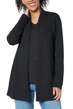 Brandis Women's Dress Out Loud Acquitted Duster Cardigan Black - Regular